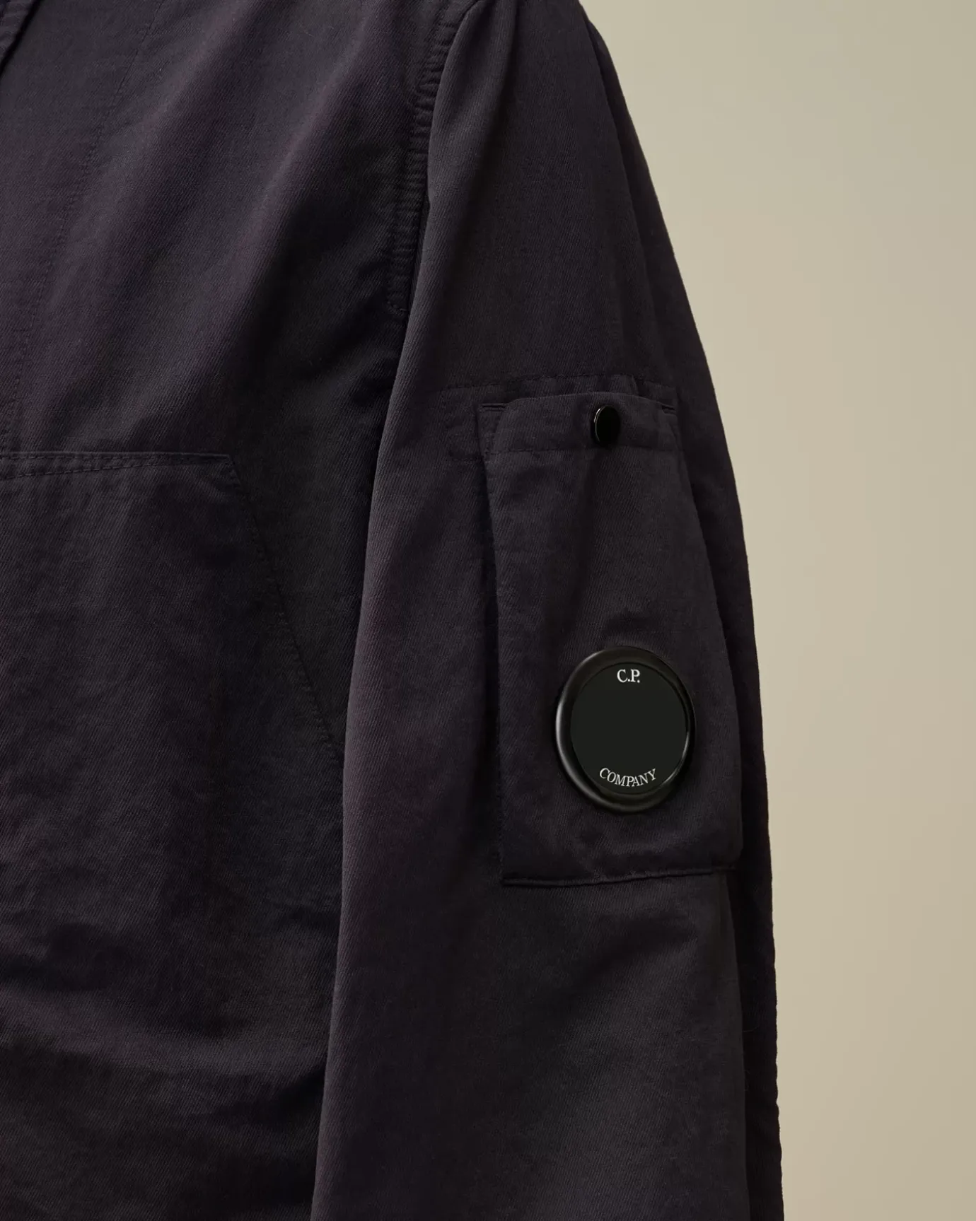 Overshirt<C.P. Company Diagonal Flatt Nylon Buttoned Overshirt Nightshade – Purple