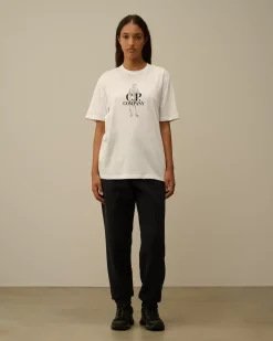 Tracksuits & Shorts<C.P. Company Diagonal Fleece Logo Buttoned Sweatpants Black Sand