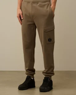 Tracksuits & Shorts<C.P. Company Diagonal Raised Fleece Cargo Sweatpants Walnut – Beige