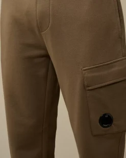 Tracksuits & Shorts<C.P. Company Diagonal Raised Fleece Cargo Sweatpants Walnut – Beige