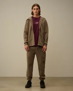 Tracksuits & Shorts<C.P. Company Diagonal Raised Fleece Cargo Sweatpants Walnut – Beige