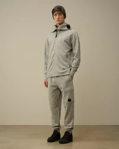 Tracksuits & Shorts<C.P. Company Diagonal Raised Fleece Cargo Sweatpants Greystone Melange