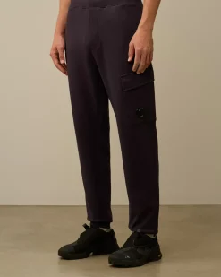 Tracksuits & Shorts<C.P. Company Diagonal Raised Fleece Cargo Sweatpants Nightshade – Purple