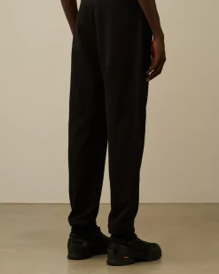 Tracksuits & Shorts<C.P. Company Diagonal Raised Fleece Cargo Sweatpants Black