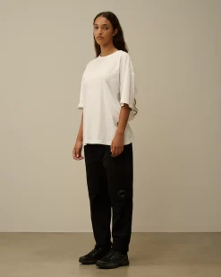 Tracksuits & Shorts<C.P. Company Diagonal Raised Fleece Cargo Sweatpants Black