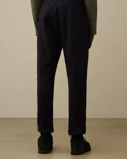 Tracksuits & Shorts<C.P. Company Diagonal Raised Fleece Cargo Sweatpants Total Eclipse – Blue