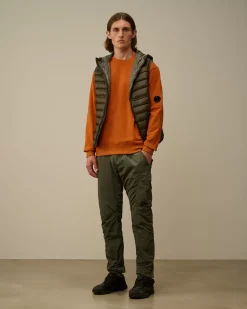Sweatshirts<C.P. Company Diagonal Raised Fleece Crew Neck Lens Sweatshirt Bombay Brown
