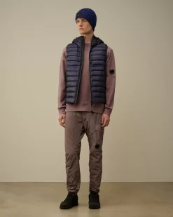 Sweatshirts<C.P. Company Diagonal Raised Fleece Crew Neck Lens Sweatshirt Purple Dove