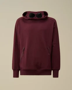Sweatshirts<C.P. Company Diagonal Raised Fleece Goggle Hooded Sweatshirt Potent Purple