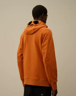 Sweatshirts<C.P. Company Diagonal Raised Fleece Goggle Zipped Hooded Sweatshirt Bombay Brown