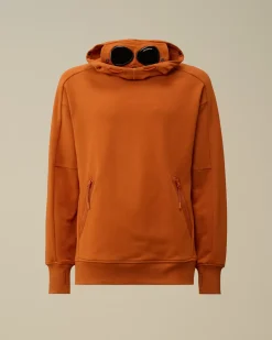 Sweatshirts<C.P. Company Diagonal Raised Fleece Goggle Hooded Sweatshirt Bombay Brown