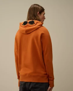 Sweatshirts<C.P. Company Diagonal Raised Fleece Goggle Hooded Sweatshirt Bombay Brown