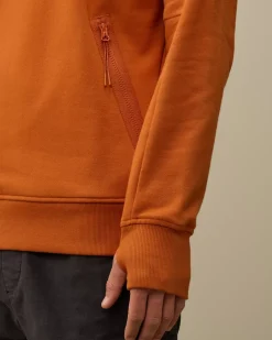 Sweatshirts<C.P. Company Diagonal Raised Fleece Goggle Hooded Sweatshirt Bombay Brown