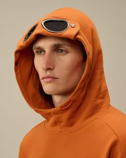 Sweatshirts<C.P. Company Diagonal Raised Fleece Goggle Hooded Sweatshirt Bombay Brown