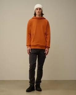 Sweatshirts<C.P. Company Diagonal Raised Fleece Goggle Hooded Sweatshirt Bombay Brown