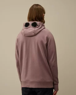 Sweatshirts<C.P. Company Diagonal Raised Fleece Goggle Zipped Hooded Sweatshirt Purple Dove