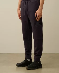 Tracksuits & Shorts<C.P. Company Diagonal Raised Fleece Lens Sweatpants Nightshade – Purple