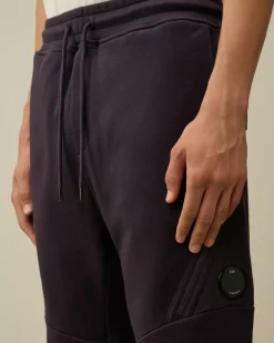Tracksuits & Shorts<C.P. Company Diagonal Raised Fleece Lens Sweatpants Nightshade – Purple