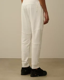 Tracksuits & Shorts<C.P. Company Diagonal Raised Fleece Lens Sweatpants Gauze White