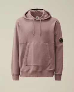 Sweatshirts<C.P. Company Diagonal Raised Fleece Lens Hooded Sweatshirt Purple Dove