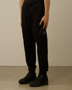 Tracksuits & Shorts<C.P. Company Diagonal Raised Fleece Lens Sweatpants Black