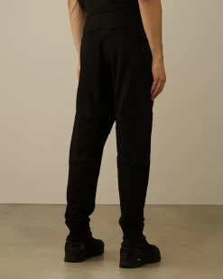 Tracksuits & Shorts<C.P. Company Diagonal Raised Fleece Lens Sweatpants Black