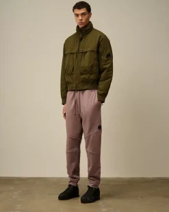 Tracksuits & Shorts<C.P. Company Diagonal Raised Fleece Lens Sweatpants Purple Dove