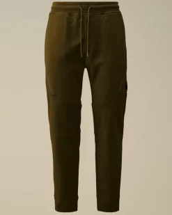 Tracksuits & Shorts<C.P. Company Diagonal Raised Fleece Lens Sweatpants Ivy Green
