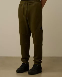 Tracksuits & Shorts<C.P. Company Diagonal Raised Fleece Lens Sweatpants Ivy Green
