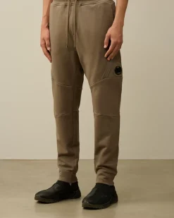 Tracksuits & Shorts<C.P. Company Diagonal Raised Fleece Lens Sweatpants Walnut – Beige