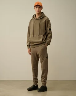 Tracksuits & Shorts<C.P. Company Diagonal Raised Fleece Lens Sweatpants Walnut – Beige