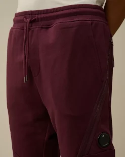 Tracksuits & Shorts<C.P. Company Diagonal Raised Fleece Lens Sweatpants Potent Purple