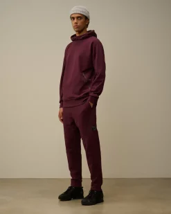 Tracksuits & Shorts<C.P. Company Diagonal Raised Fleece Lens Sweatpants Potent Purple