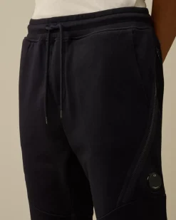 Tracksuits & Shorts<C.P. Company Diagonal Raised Fleece Lens Sweatpants Total Eclipse – Blue