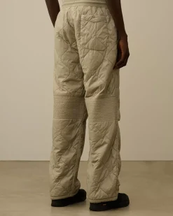Tracksuits & Shorts<C.P. Company Diagonal Raised Fleece Mixed Quilted Sweatpants Vintage Khaki – Beige