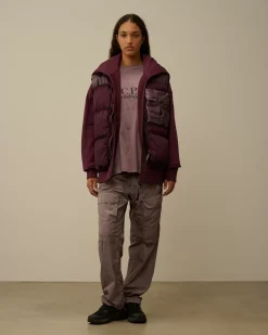 Jacket & Coats<C.P. Company Eco Chrome-R Mixed Down Vest Potent Purple