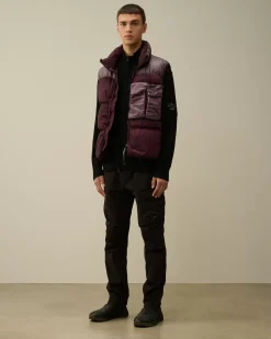 Jacket & Coats<C.P. Company Eco Chrome-R Mixed Down Vest Potent Purple