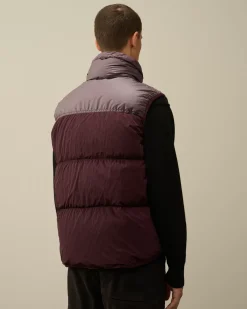 Jacket & Coats<C.P. Company Eco Chrome-R Mixed Down Vest Potent Purple