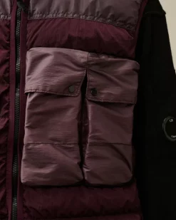 Jacket & Coats<C.P. Company Eco Chrome-R Mixed Down Vest Potent Purple