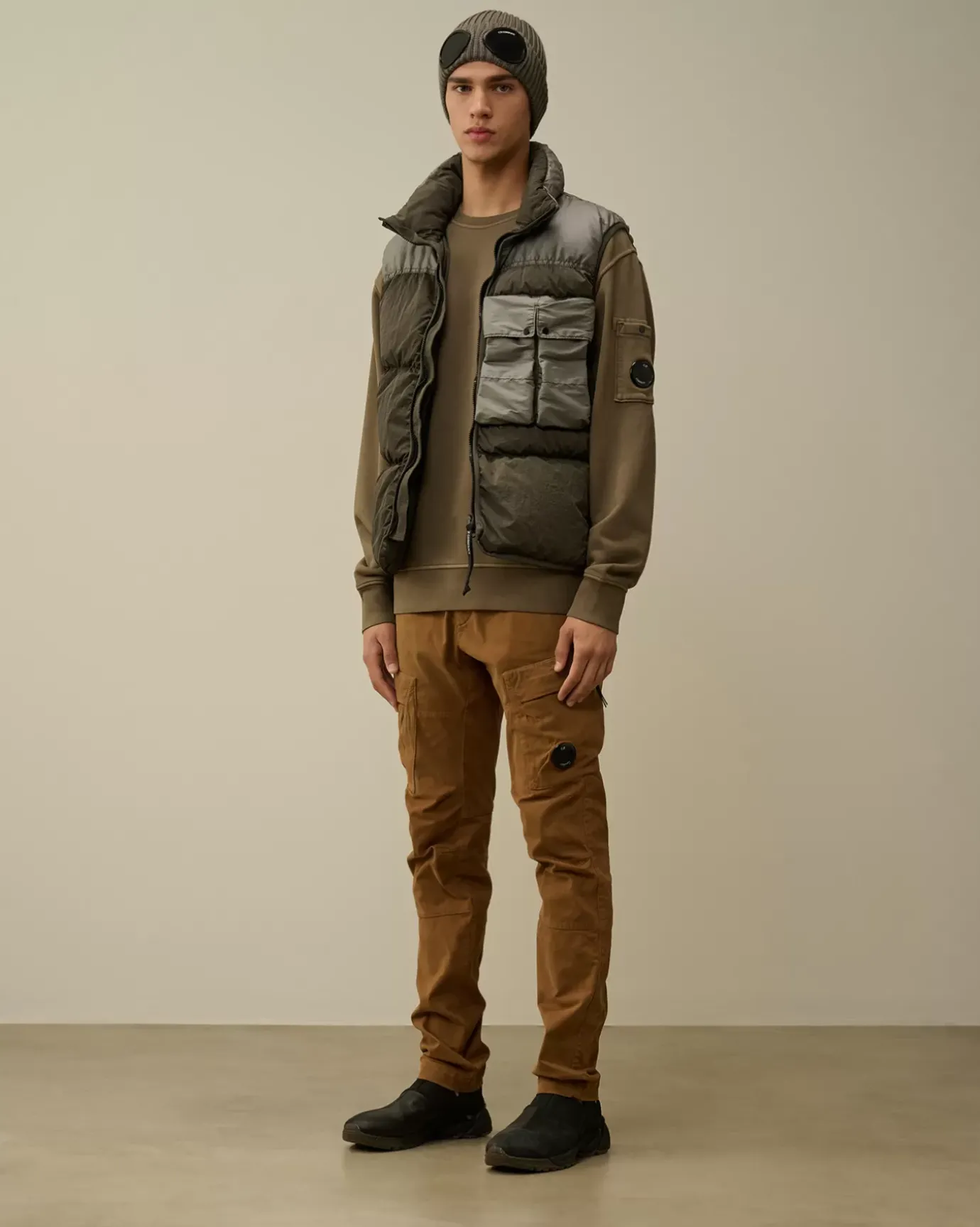 Jacket & Coats<C.P. Company Eco Chrome-R Mixed Down Vest Grape Leaf – Green