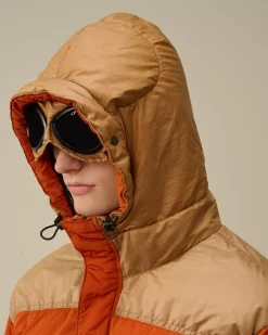 Jacket & Coats<C.P. Company Eco Chrome-R Mixed Goggle Down Jacket Bombay Brown