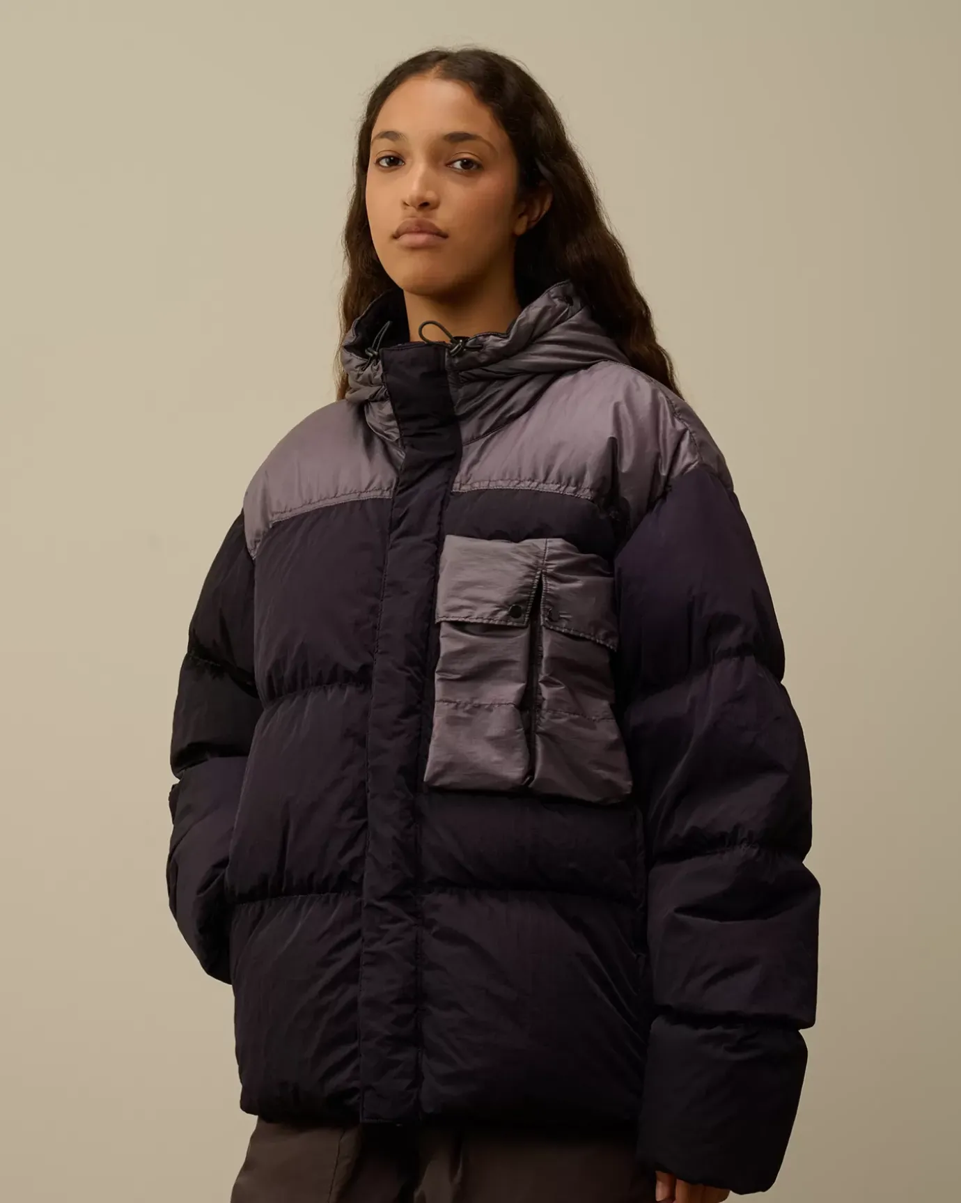 Jacket & Coats<C.P. Company Eco Chrome-R Mixed Goggle Down Jacket Nightshade – Purple