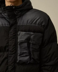 Jacket & Coats<C.P. Company Eco Chrome-R Mixed Goggle Down Jacket Total Eclipse – Blue