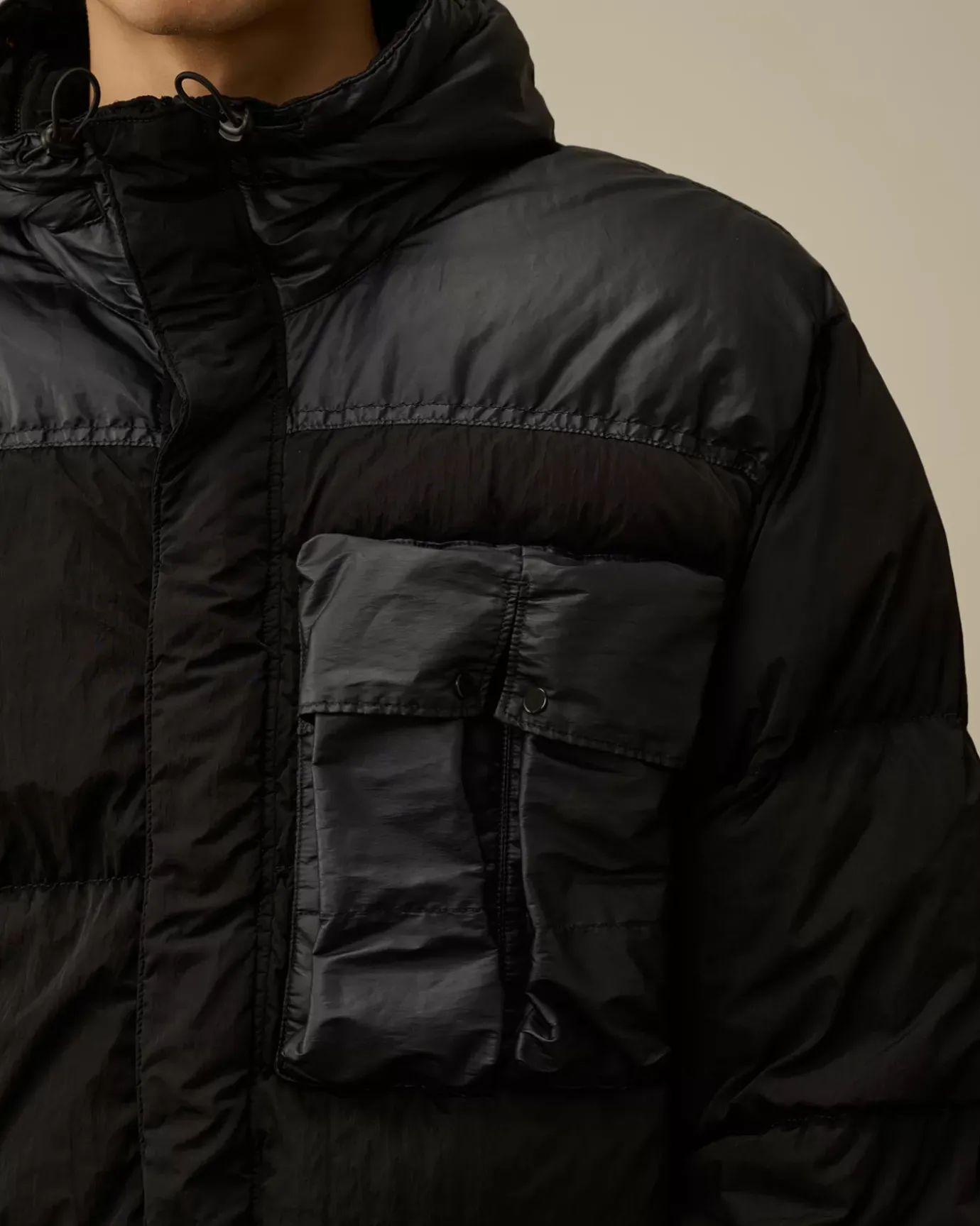 Jacket & Coats<C.P. Company Eco Chrome-R Mixed Goggle Down Jacket Total Eclipse – Blue