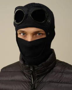 Hats<C.P. Company Extra Fine Merino Wool Goggle Balaclava Total Eclipse – Blue