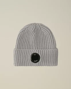 Hats<C.P. Company Extra Fine Merino Wool Lens Beanie Griffin Grey