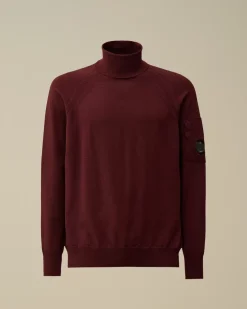 Jumpers<C.P. Company Extra Fine Merino Wool Turtleneck Knit Potent Purple