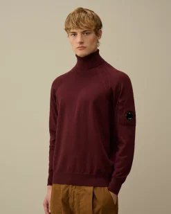 Jumpers<C.P. Company Extra Fine Merino Wool Turtleneck Knit Potent Purple
