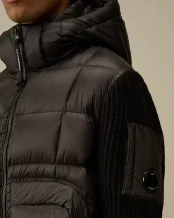 Jumpers<C.P. Company Extrafine Merino Wool Mixed Hooded Knit Black