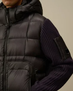 Jumpers<C.P. Company Extrafine Merino Wool Mixed Hooded Knit Nightshade – Purple